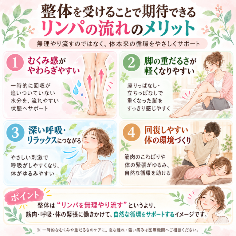 整体における【リンパへの影響】メリットとは？